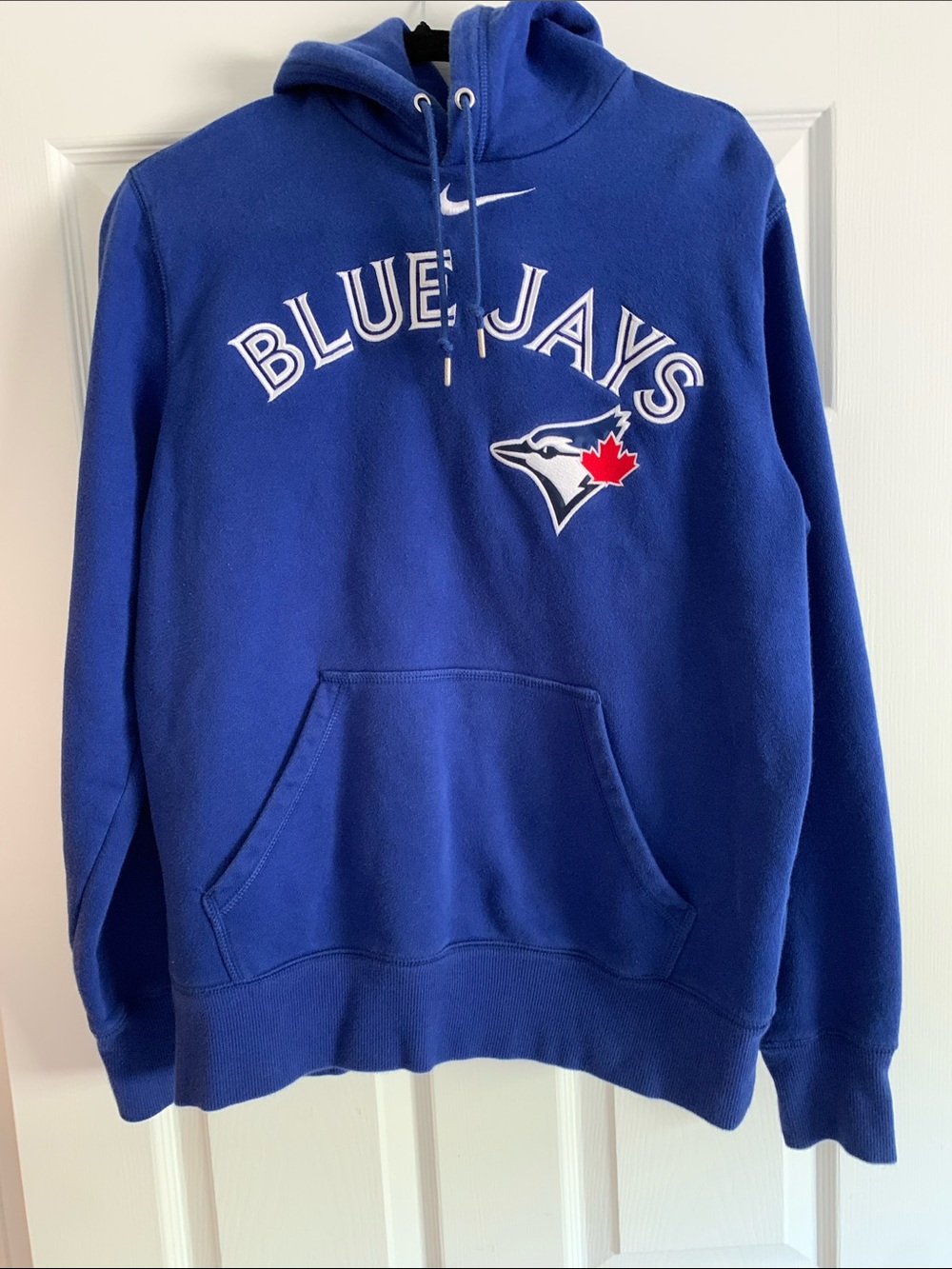 Vintage Nike Royal Blue Toronto Blue Jays Pullover Hoodie size Medium